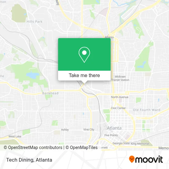 Tech Dining map