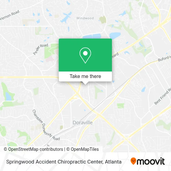 Springwood Accident Chiropractic Center map