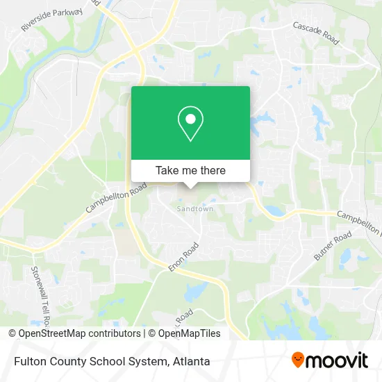Fulton County School System map