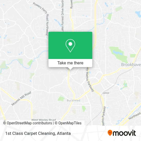 1st Class Carpet Cleaning map