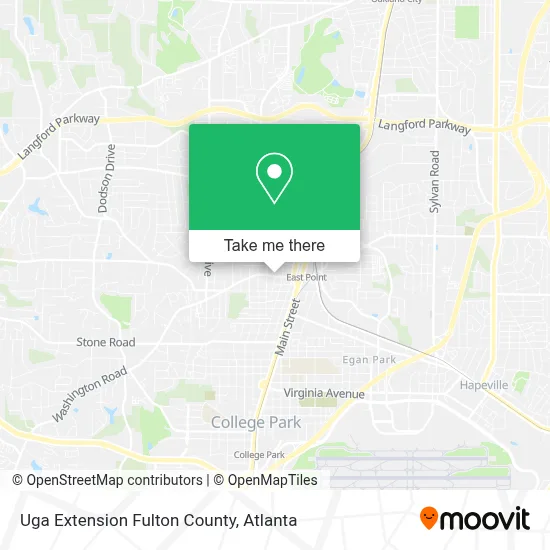 Uga Extension Fulton County map