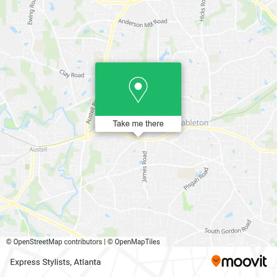 Express Stylists map