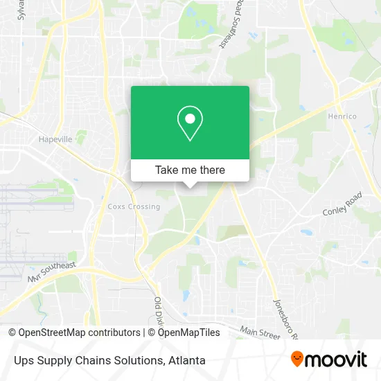 Ups Supply Chains Solutions map