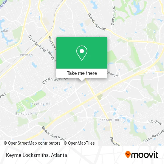 Keyme Locksmiths map