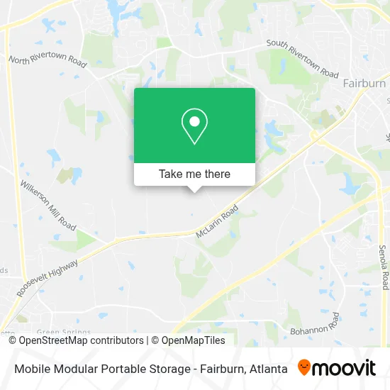 Mobile Modular Portable Storage - Fairburn map