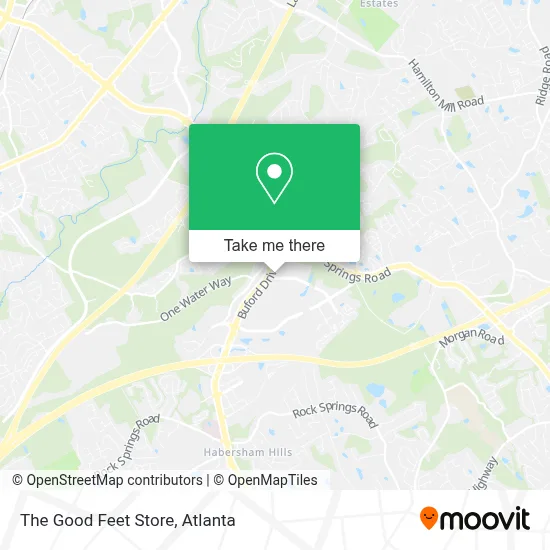 The Good Feet Store map