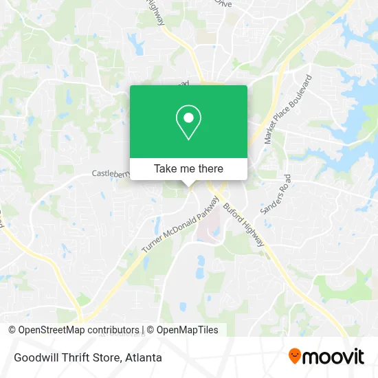 Goodwill Thrift Store map