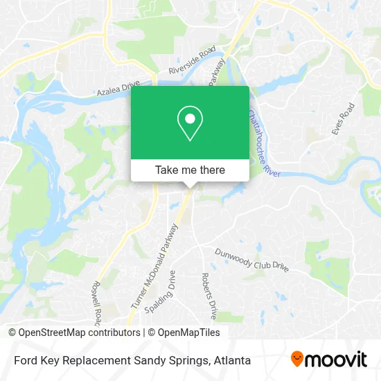 Ford Key Replacement Sandy Springs map