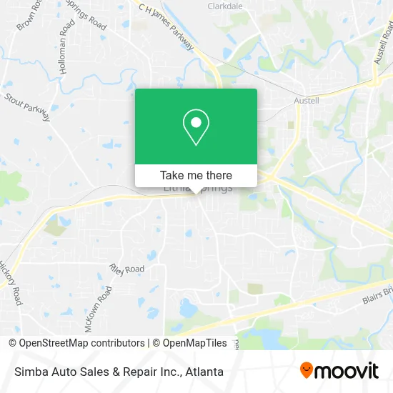 Simba Auto Sales & Repair Inc. map