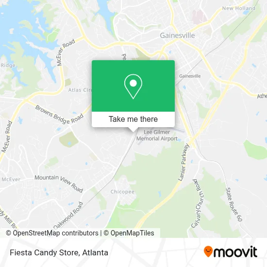Fiesta Candy Store map