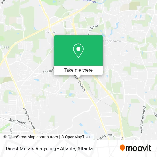 Direct Metals Recycling - Atlanta map