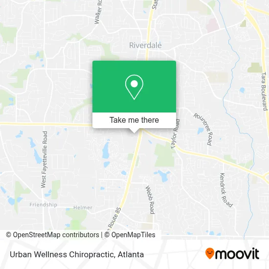 Urban Wellness Chiropractic map