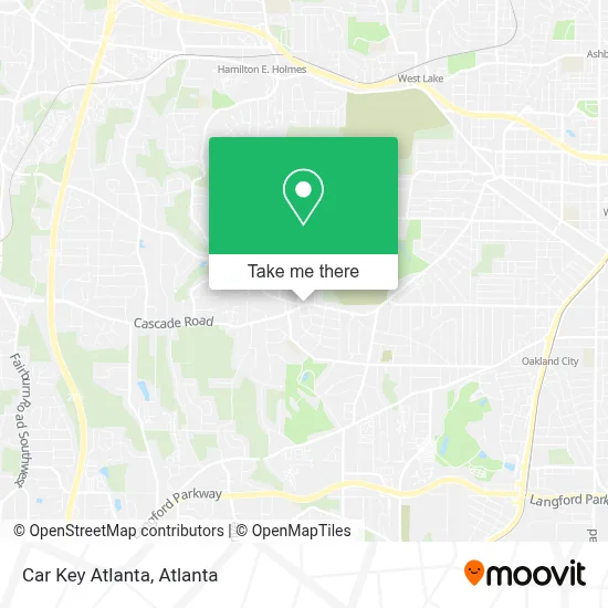 Car Key Atlanta map