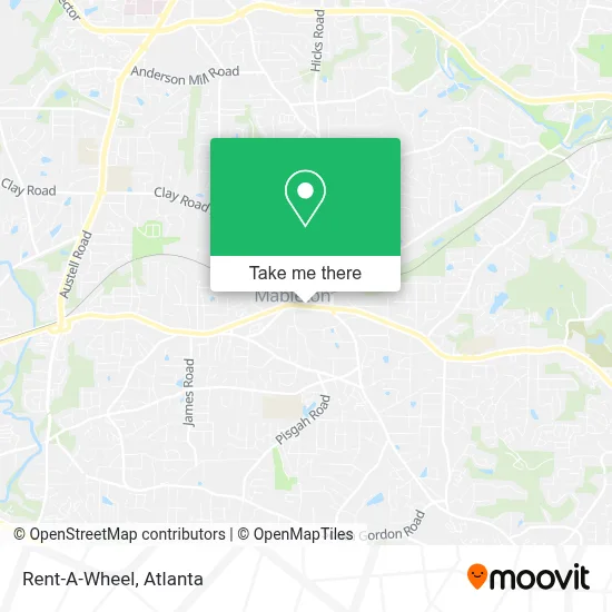 Rent-A-Wheel map