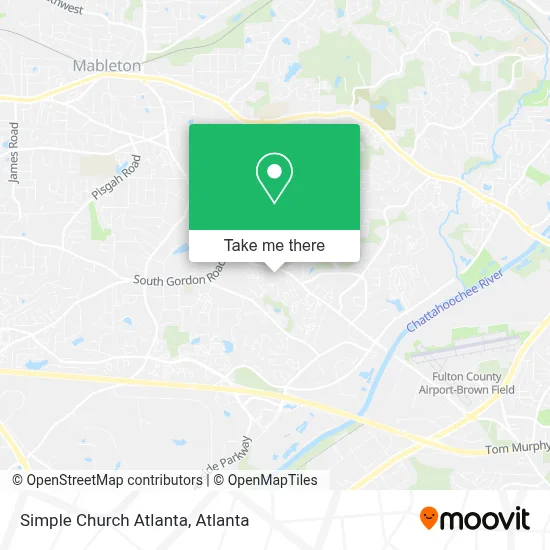 Simple Church Atlanta map