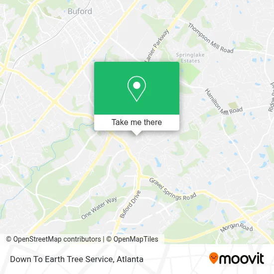 Down To Earth Tree Service map