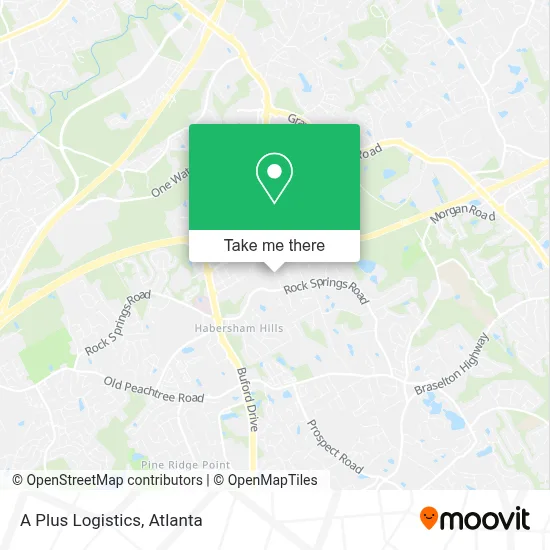 A Plus Logistics map
