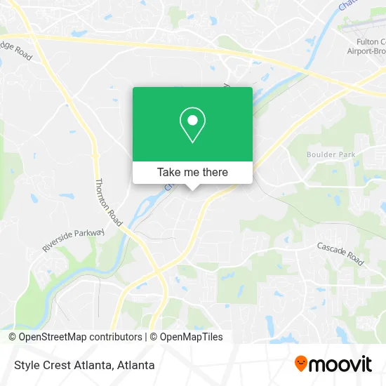 Style Crest Atlanta map