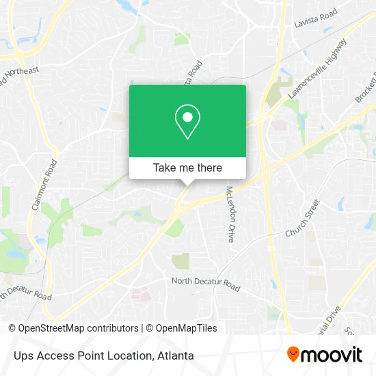 Ups Access Point Location map