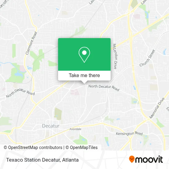 Texaco Station Decatur map