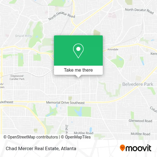 Chad Mercer Real Estate map