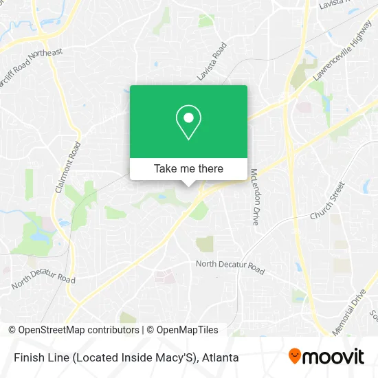 Finish Line (Located Inside Macy'S) map