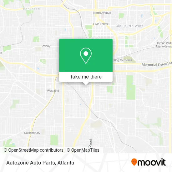 Autozone Auto Parts map