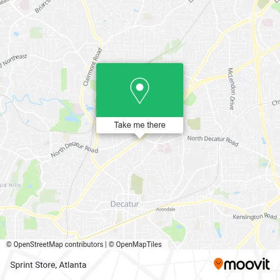 Sprint Store map