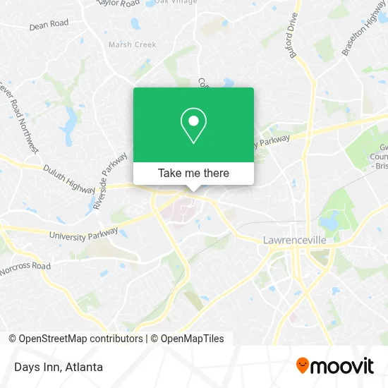 Days Inn map