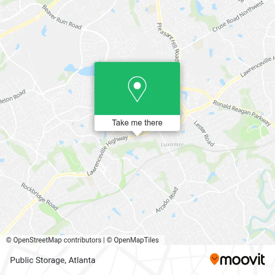 Public Storage map