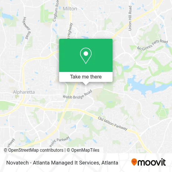 Novatech - Atlanta Managed It Services map