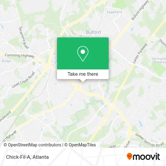 Chick-Fil-A map