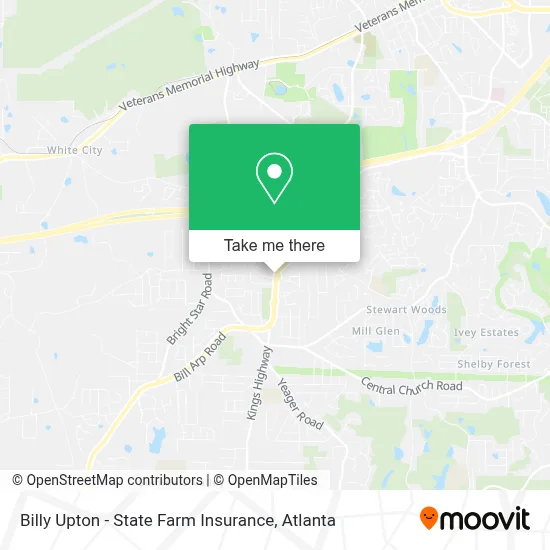 Billy Upton - State Farm Insurance map