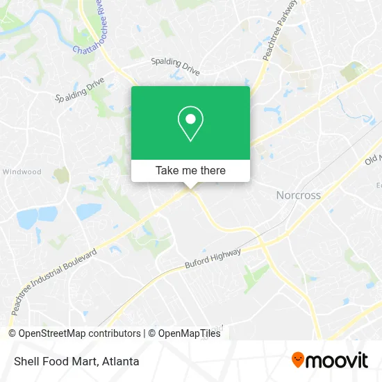 Shell Food Mart map
