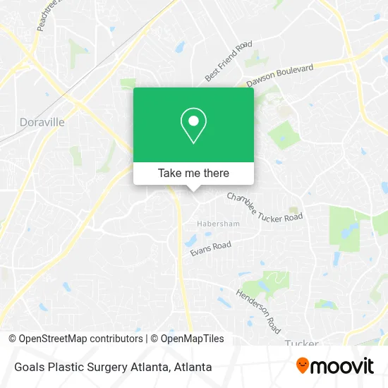 Goals Plastic Surgery Atlanta map