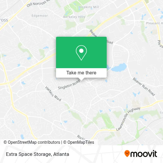 Extra Space Storage map