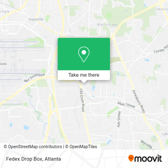 Fedex Drop Box map