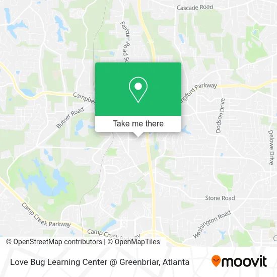 Love Bug Learning Center @ Greenbriar map