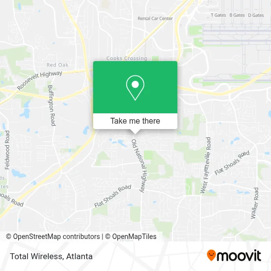Total Wireless map