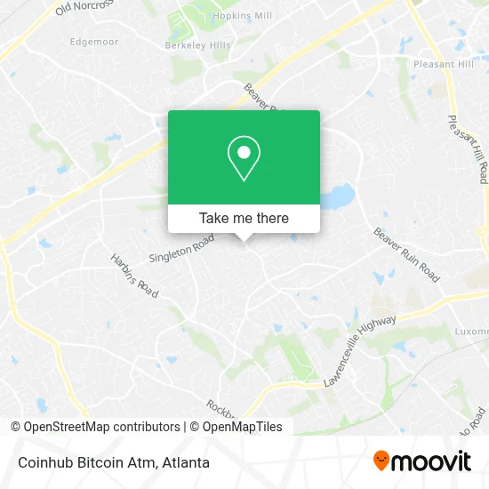 Coinhub Bitcoin Atm map