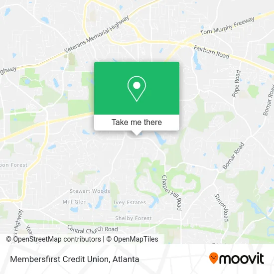 Membersfirst Credit Union map