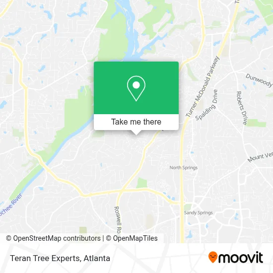 Teran Tree Experts map
