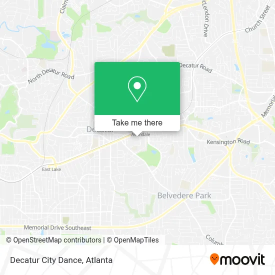 Decatur City Dance map