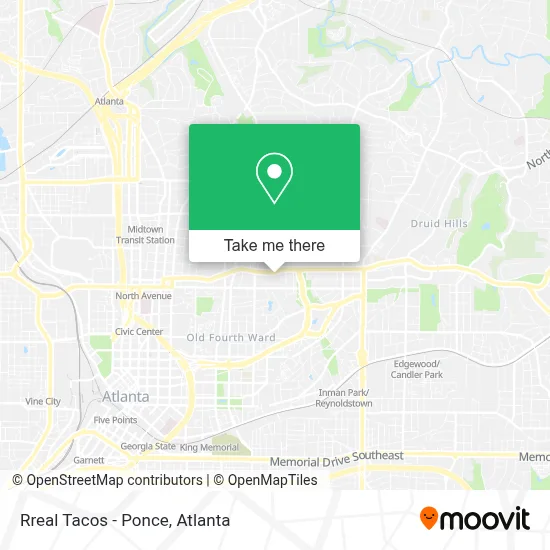 Rreal Tacos - Ponce map