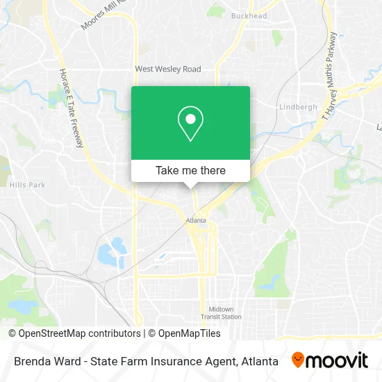 Brenda Ward - State Farm Insurance Agent map