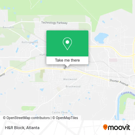 H&R Block map