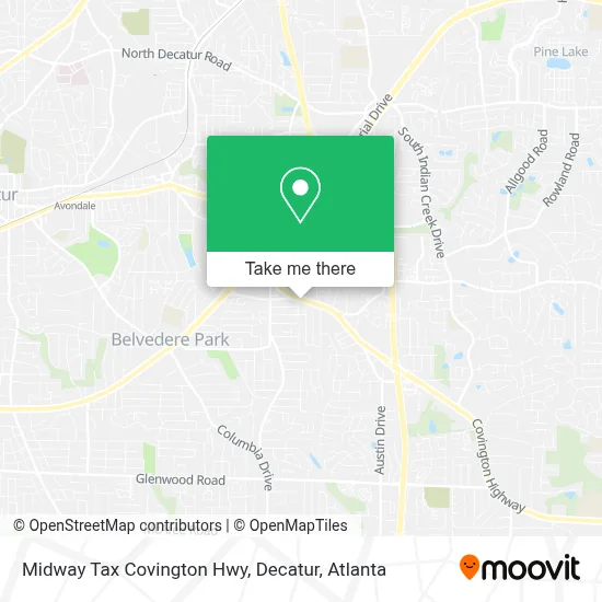 Midway Tax Covington Hwy, Decatur map