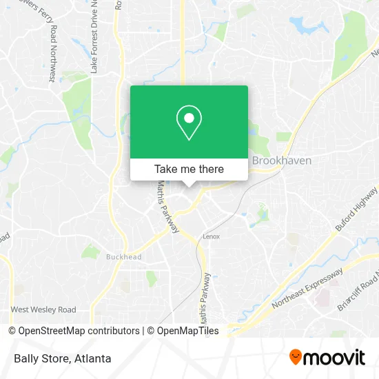 Bally Store map