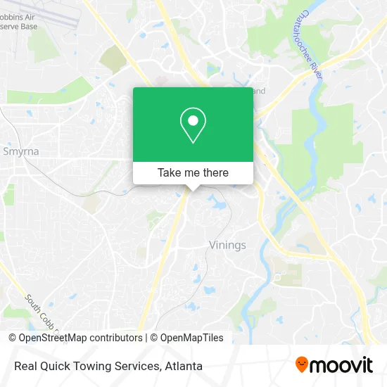 Real Quick Towing Services map