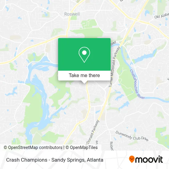 Crash Champions - Sandy Springs map